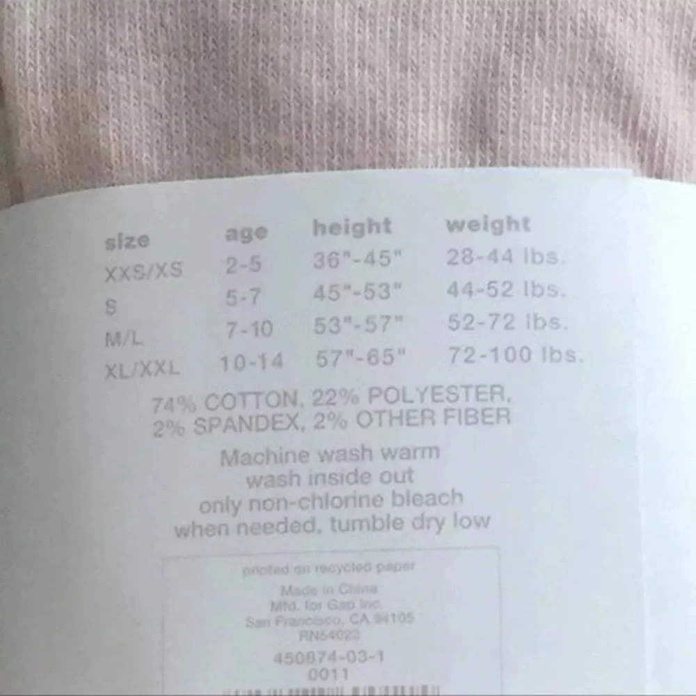 Gap girl’s tights